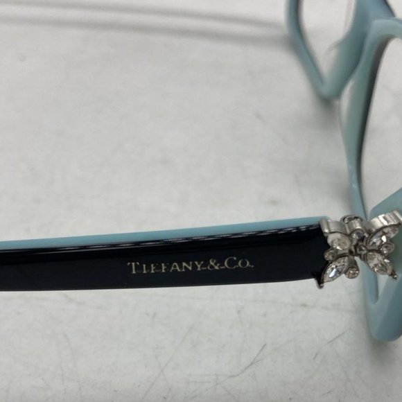 Tiffany & Co Full rim Black Teal Prescription Glasses w/ COA - Picture 4 of 8